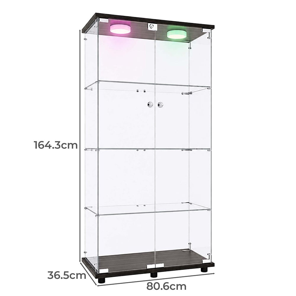 Lirra 4 Tier Display Cabinet with LED