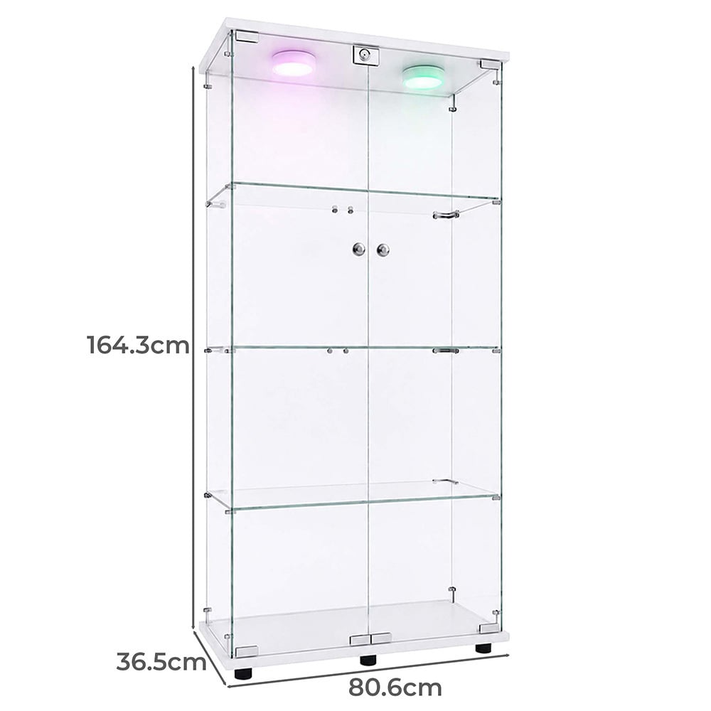 Lirra 4 Tier Display Cabinet with LED