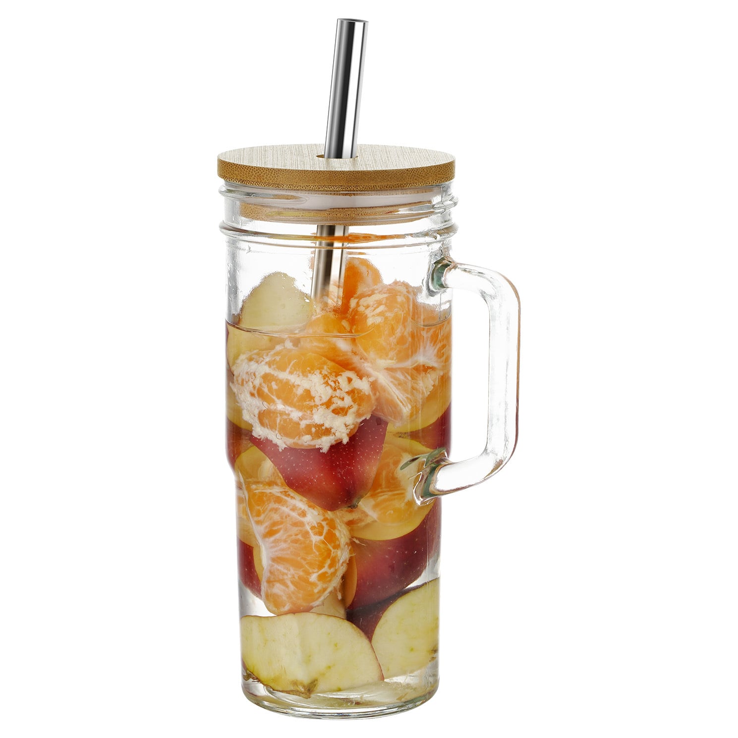 650ml Jeevan To-Go Glass Bottles with Lid & Straw