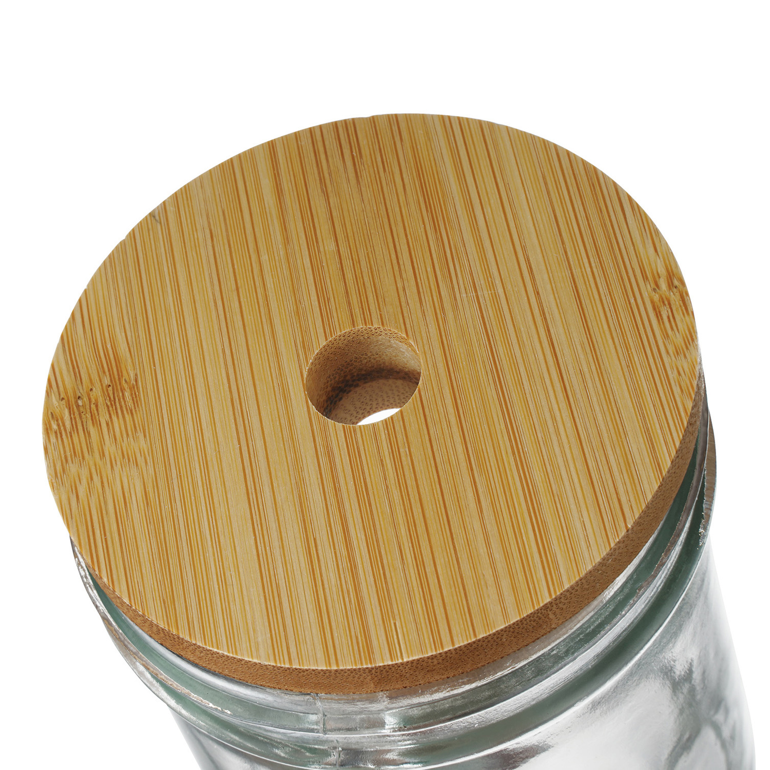 650ml Jeevan To-Go Glass Bottles with Lid & Straw