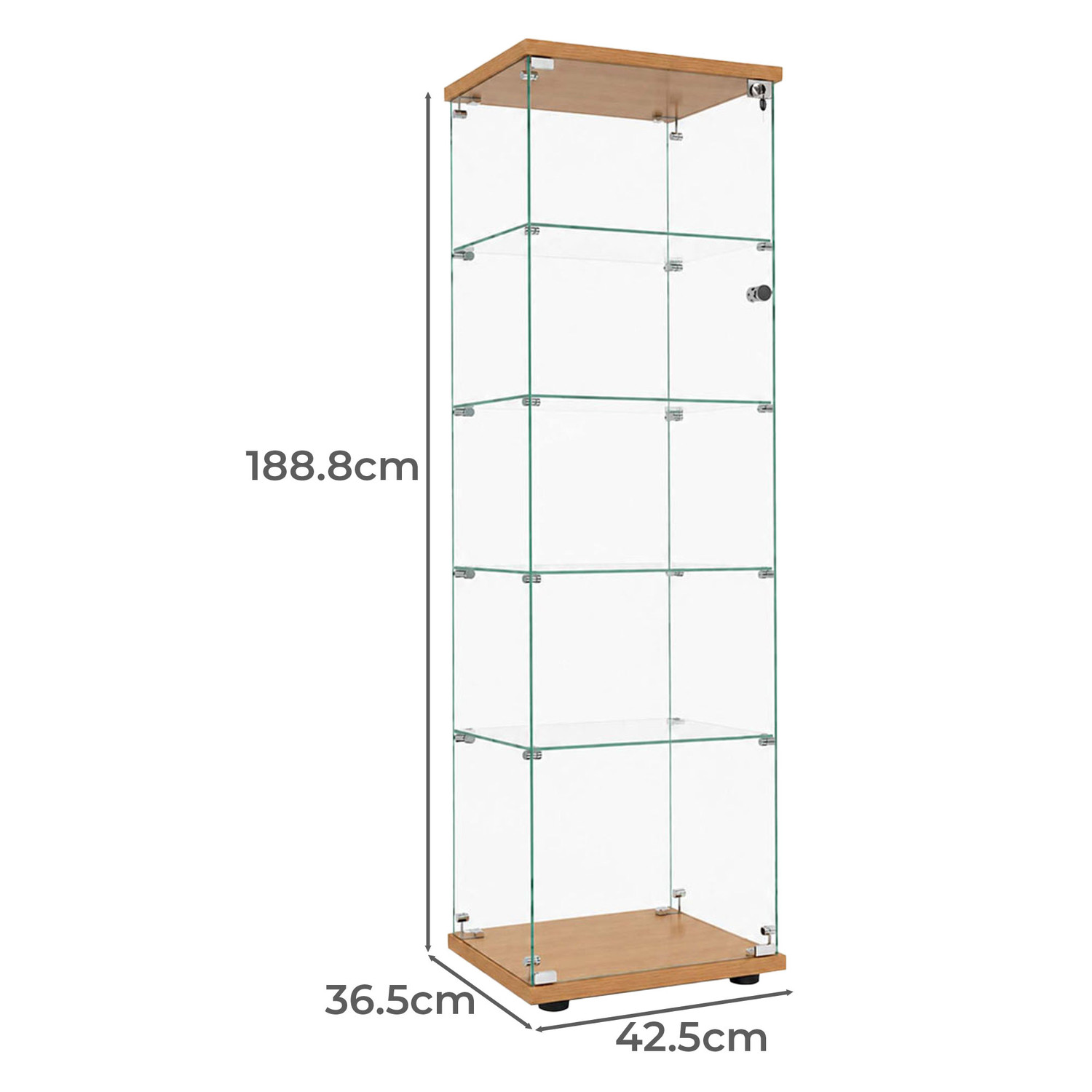Lirra 5 Tier Display Cabinet
