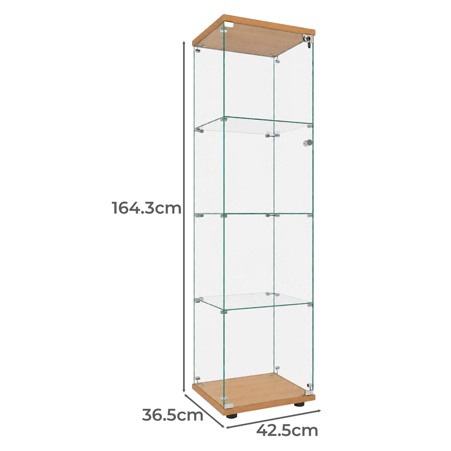 Lirra 4 Tier Display Cabinet