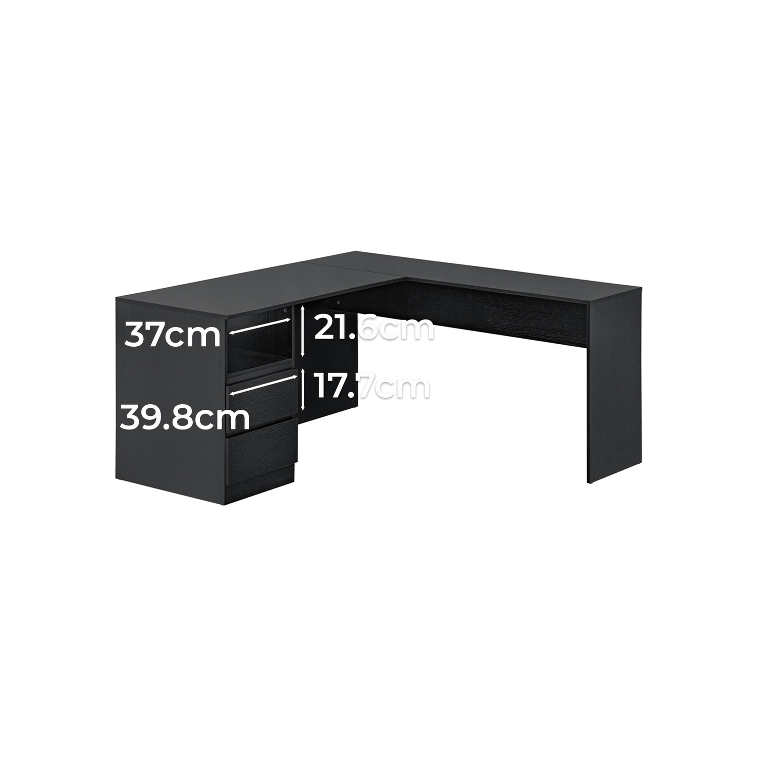 Tamara 2 Drawer Corner Desk
