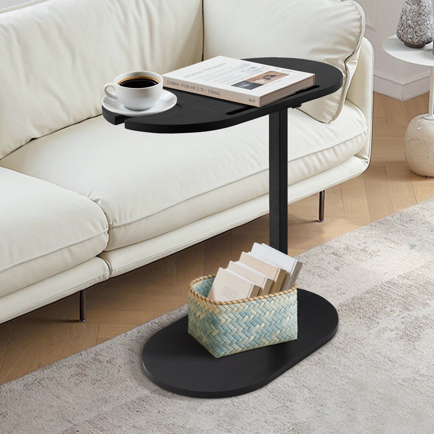 Lisbon Bamboo & Steel Side Table