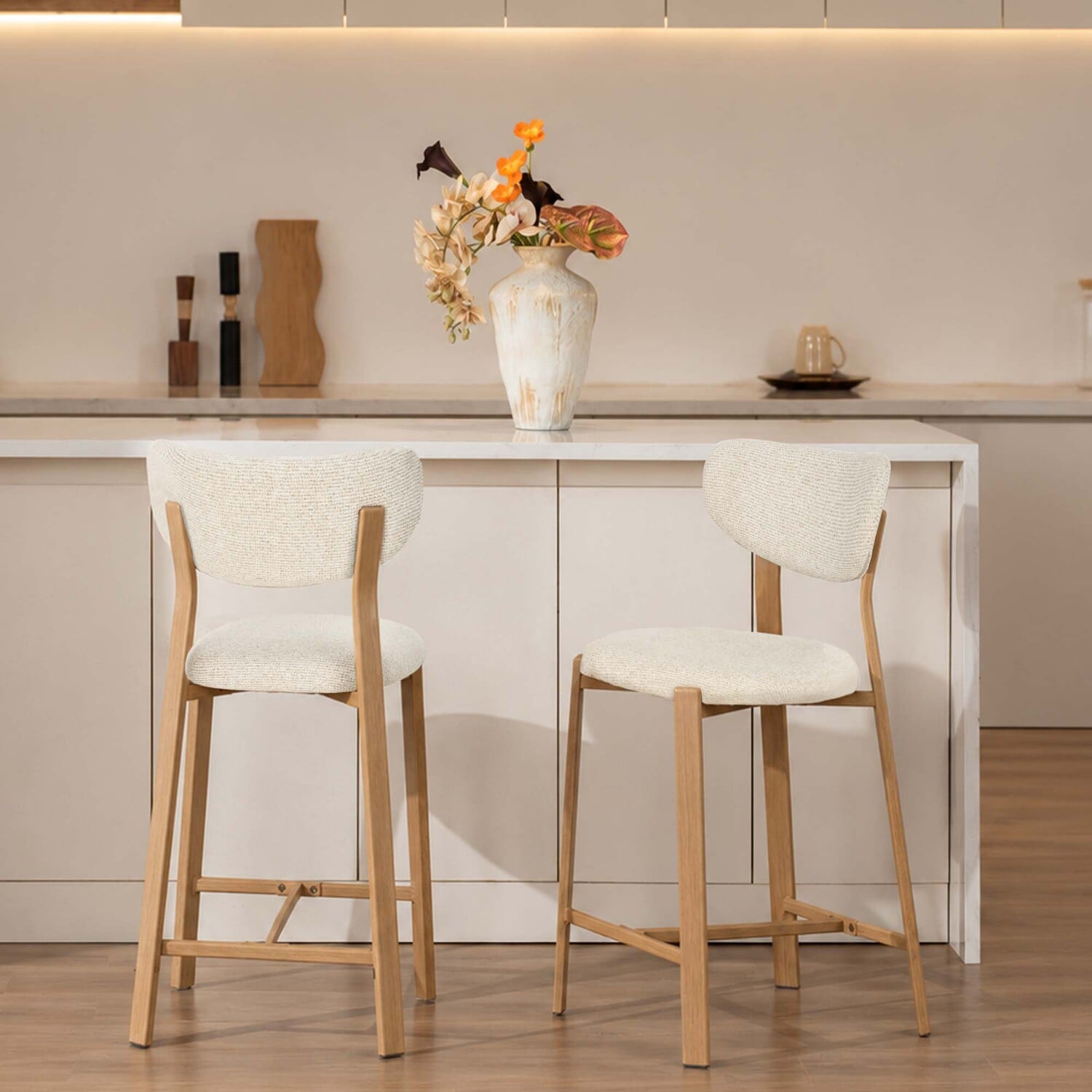 65cm Laurent Chenille Bar Stools