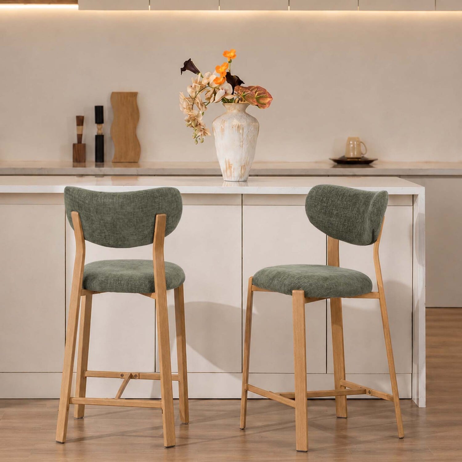 65cm Laurent Chenille Bar Stools