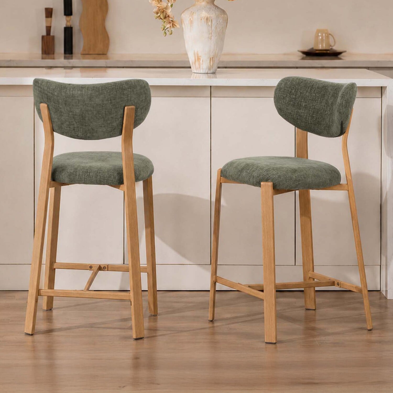 65cm Laurent Chenille Bar Stools