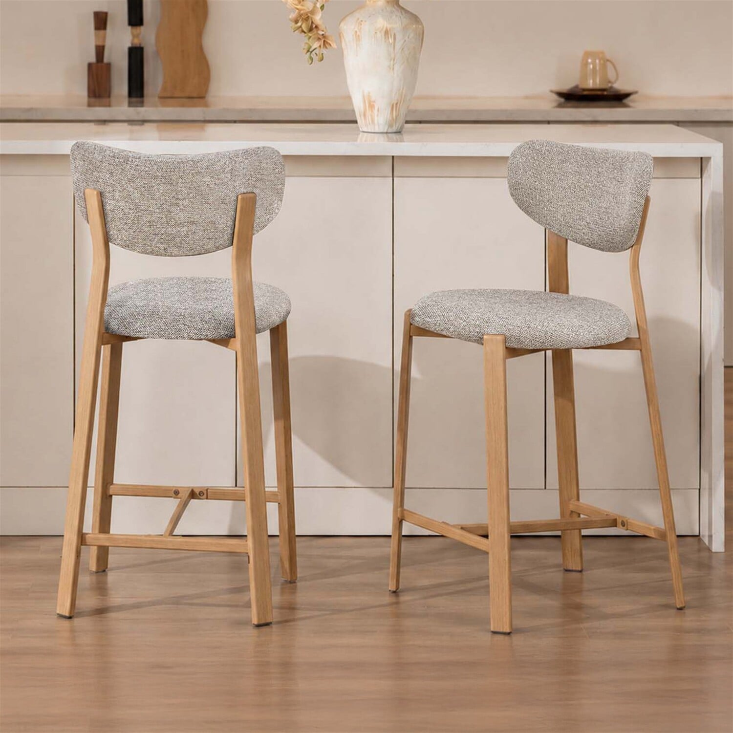 65cm Laurent Chenille Bar Stools