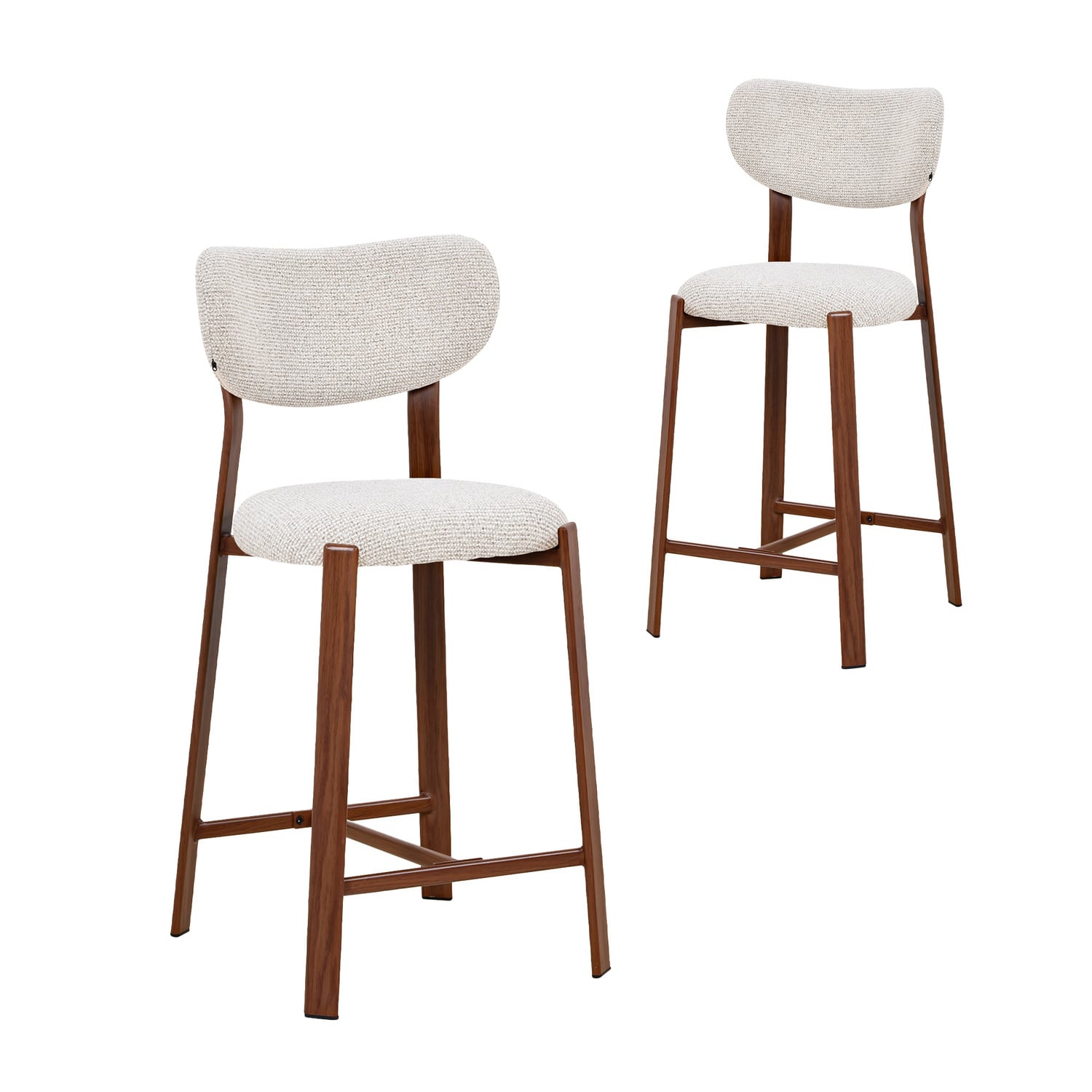 65cm Laurent II Chenille Bar Stools