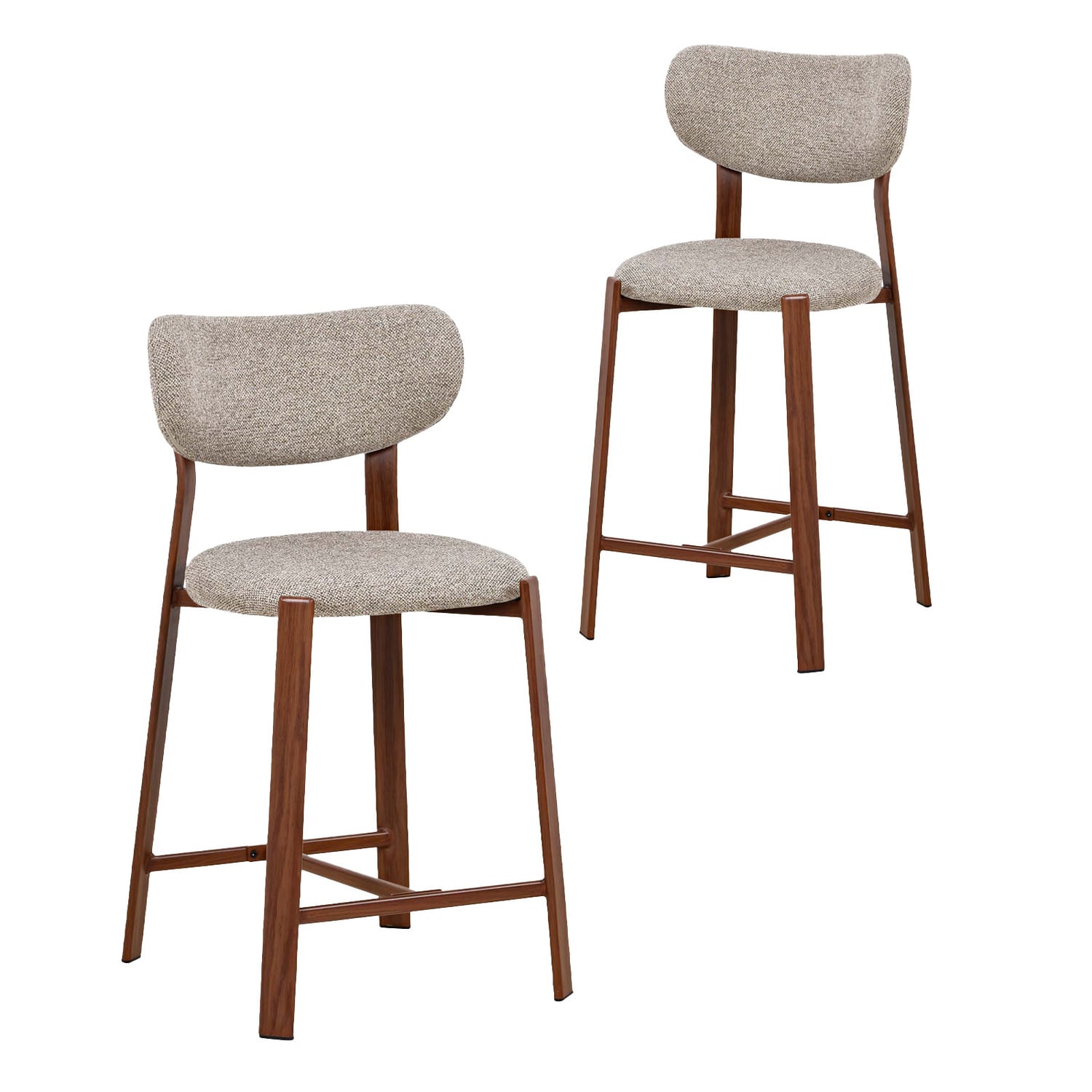 65cm Laurent II Chenille Bar Stools