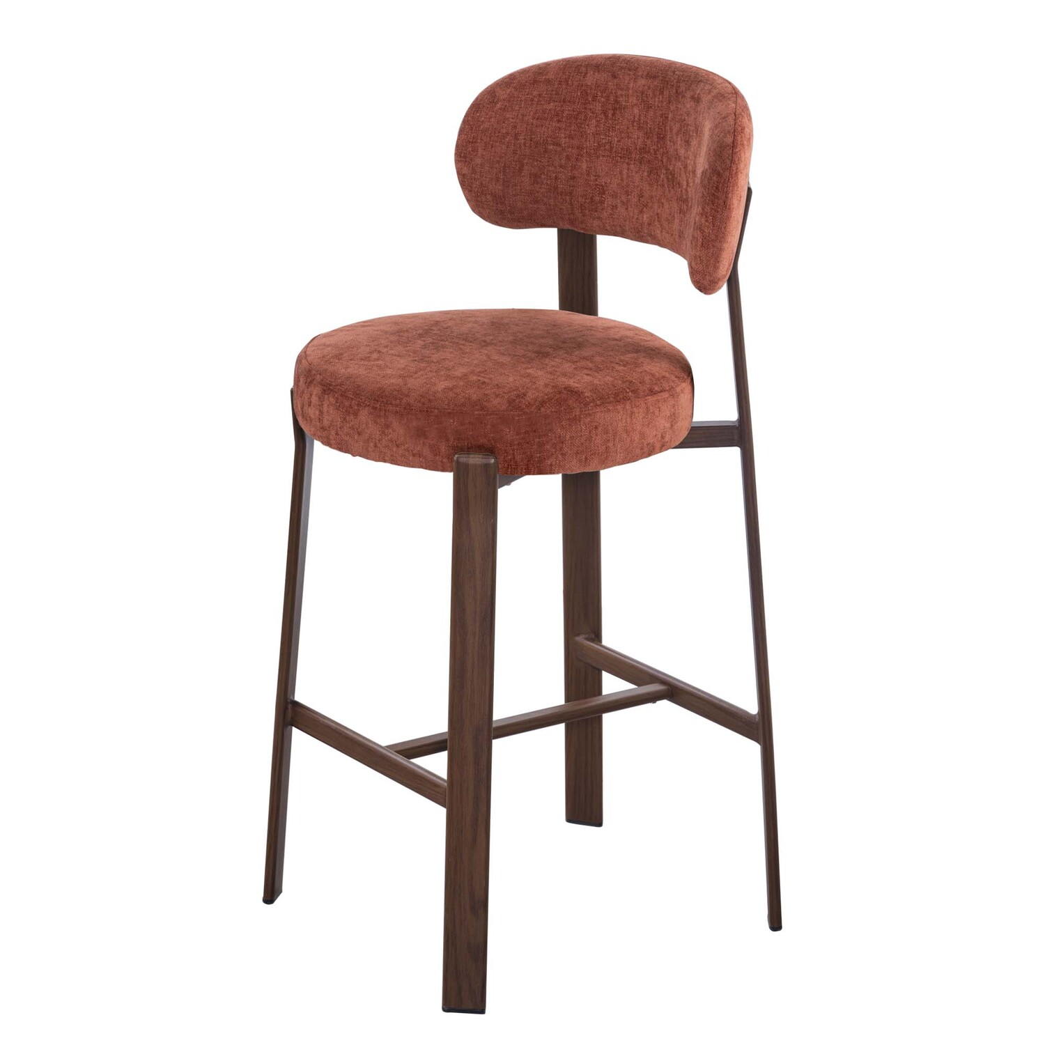 65cm Cecil II Chenille Bar Stools