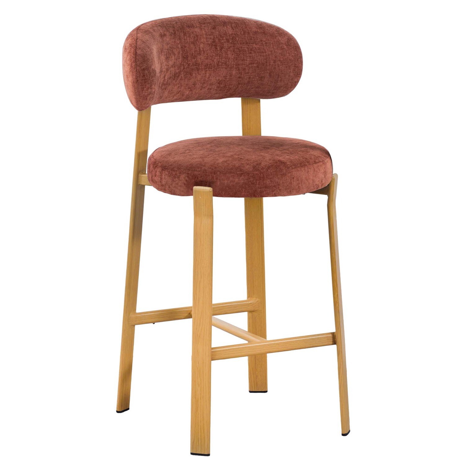 65cm Cecil I Chenille Bar Stools