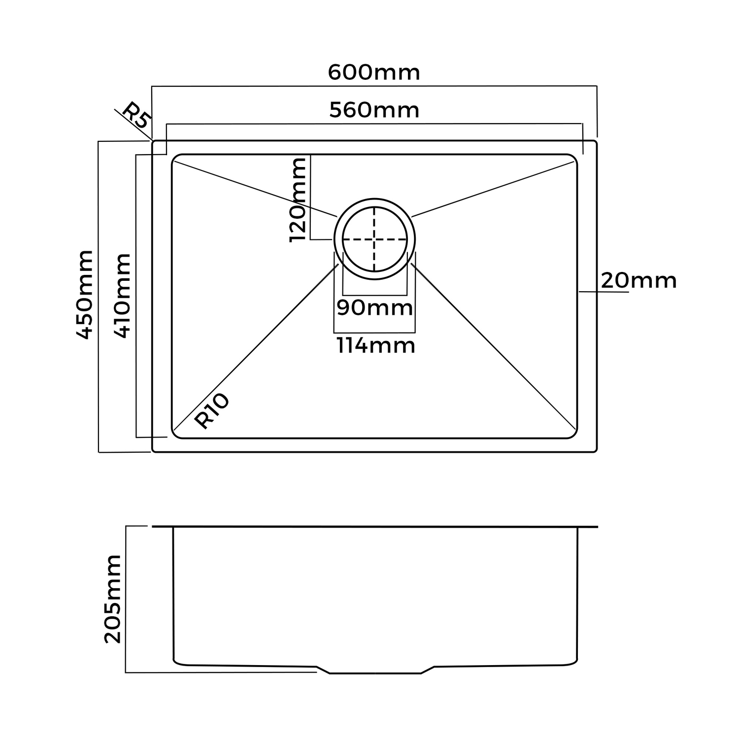 Duncan Stainless Steel Kitchen Sink