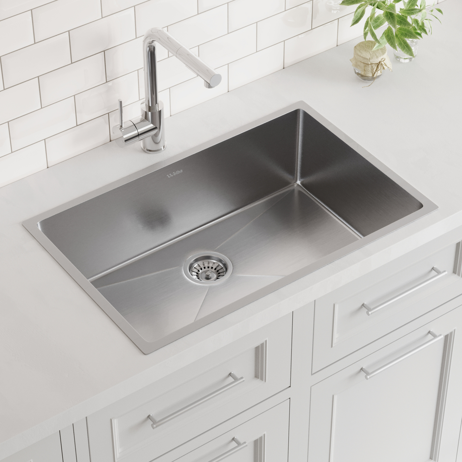 Parker 450mm Slim Stainless Steel Kitchen Sink