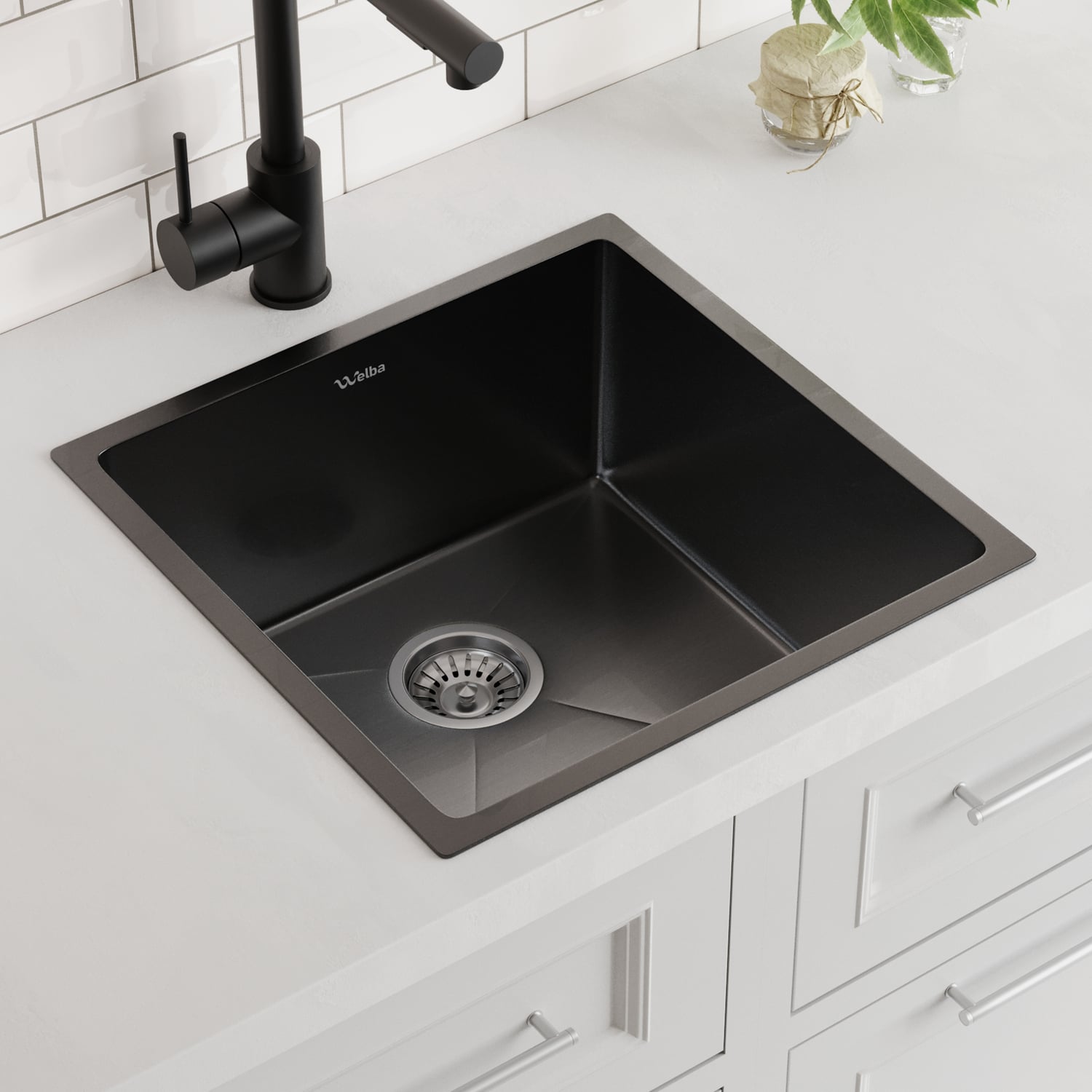 Parker 440mm Single Stainless Steel Kitchen Sink