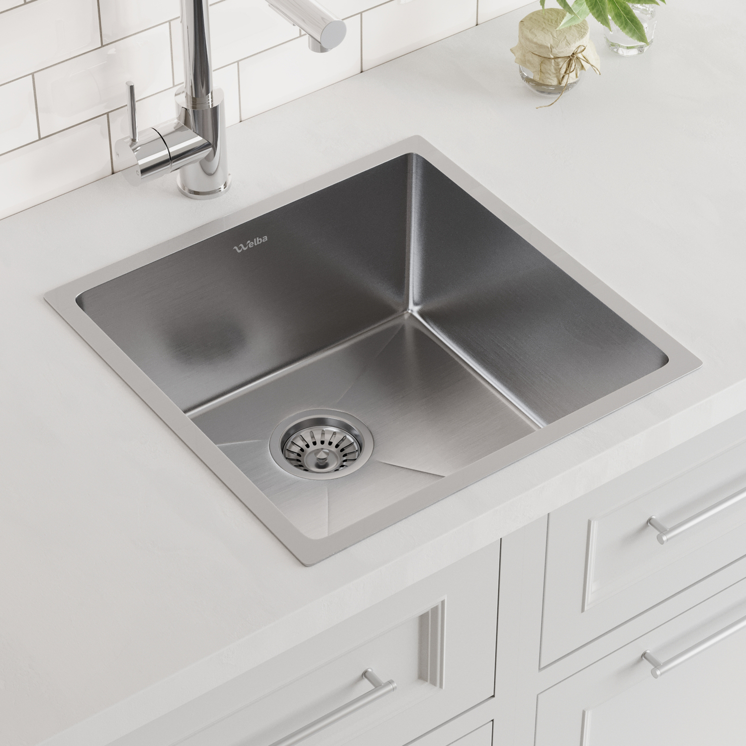 Parker 440mm Single Stainless Steel Kitchen Sink