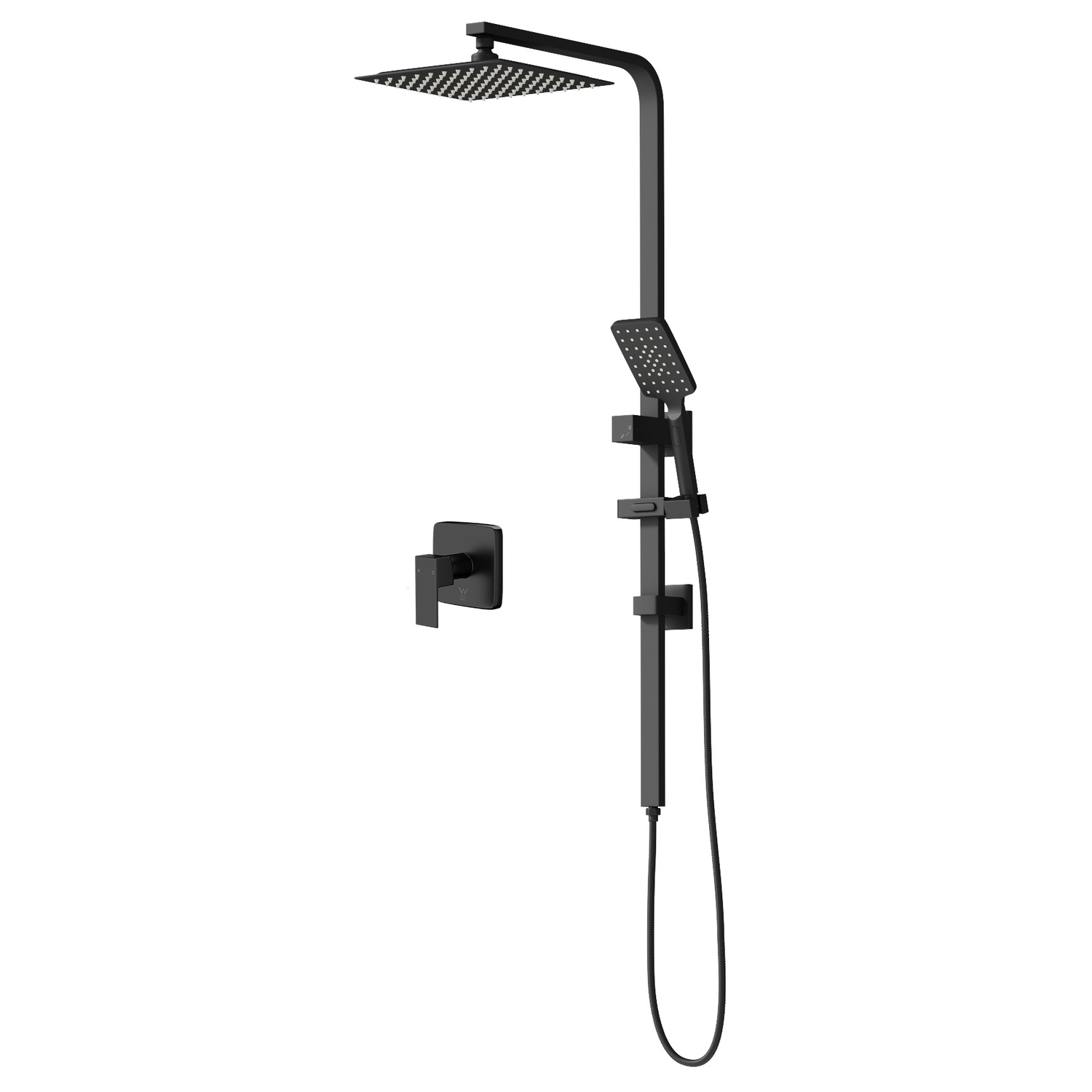Lia Square Twin Shower Mixer Set