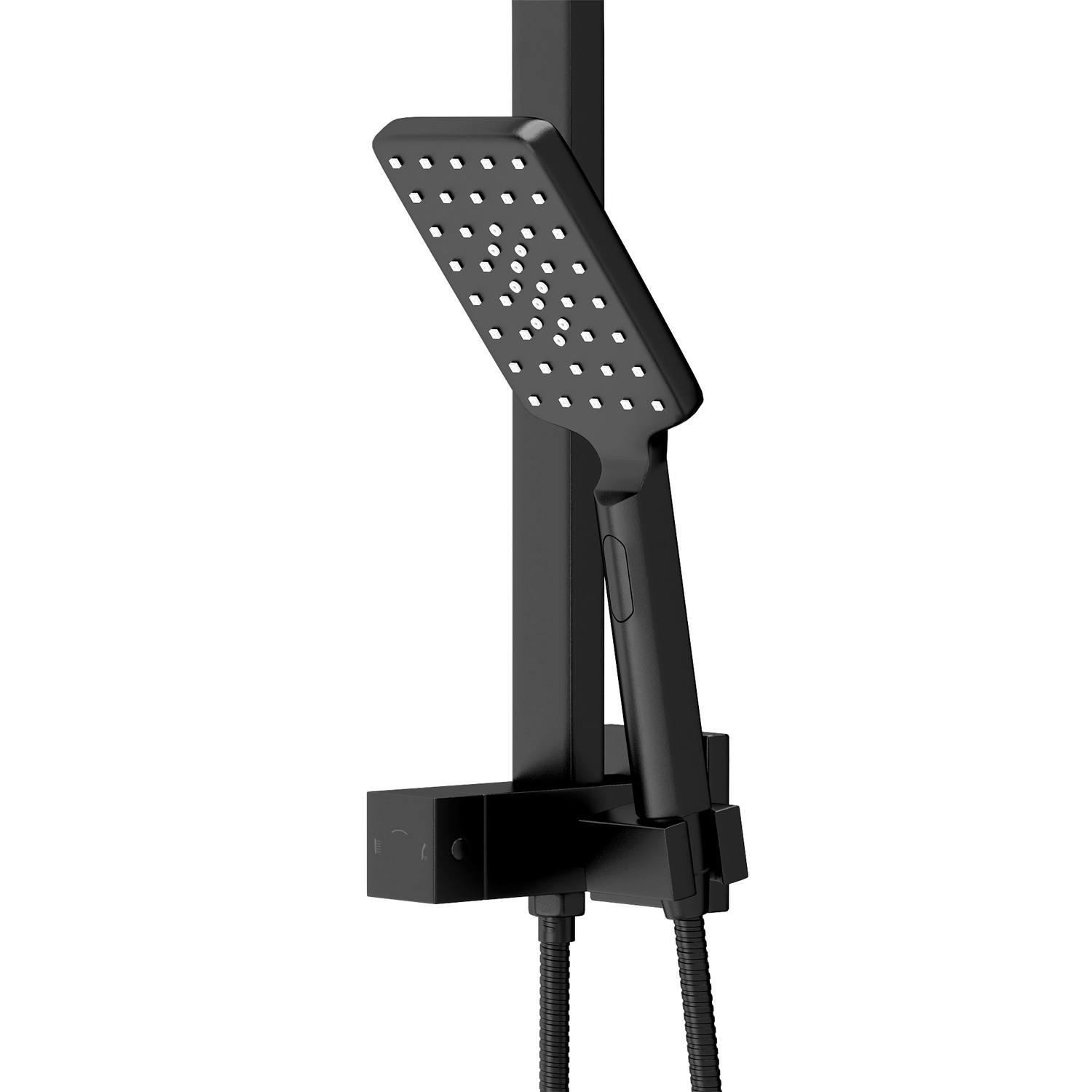 Declan Square Hand-Held Shower Head Set