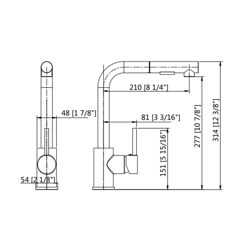 Claretta Pull-Out Sink Mixer