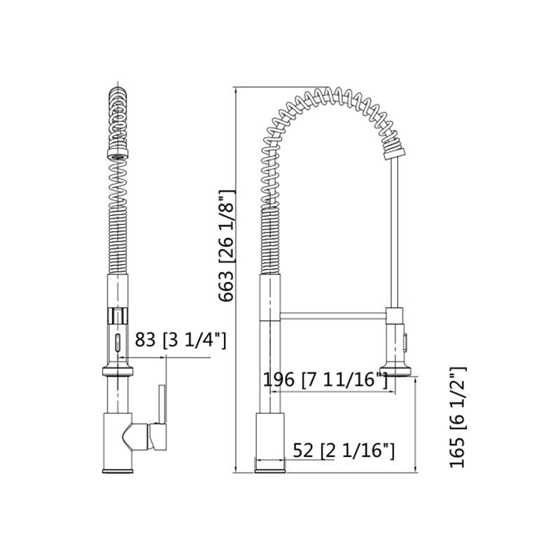 Corelia Chrome Pull-Out Sink Mixer