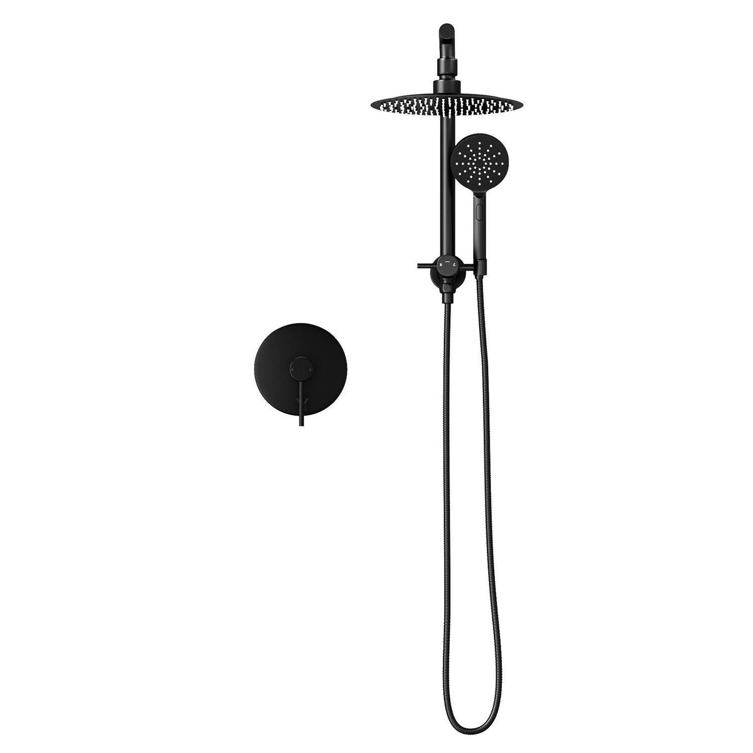 Declan Round Hand-Held Shower Head Set