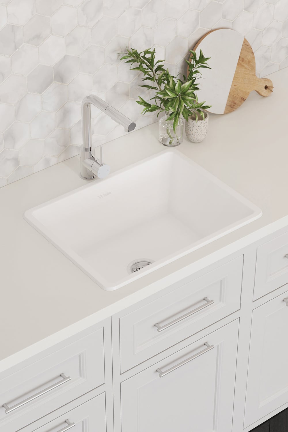 Velia 590mm Single Kitchen Sink & Mixer