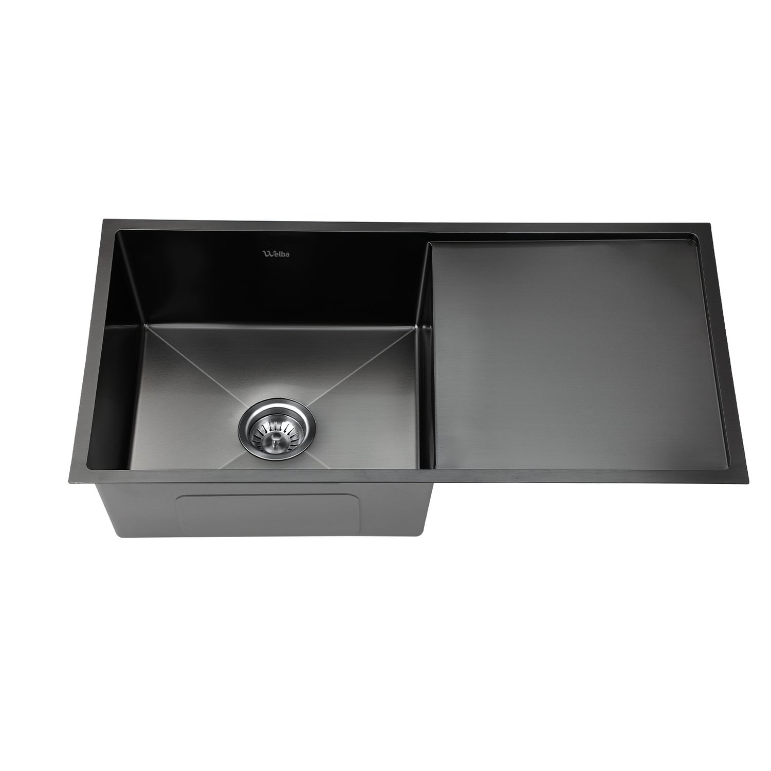 Aysel 870mm Single Kitchen Sink with Drainer