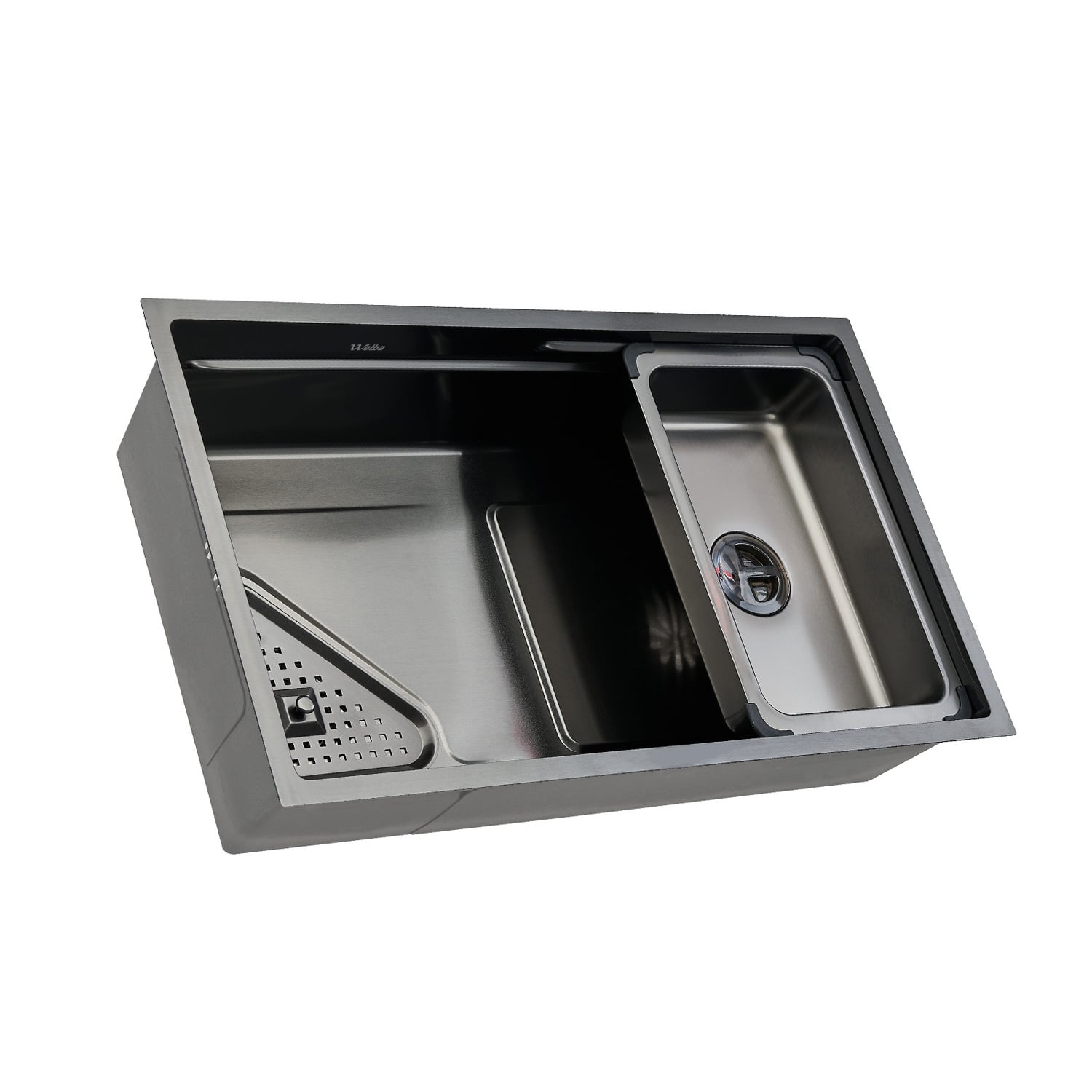 Walt 750mm Single Kitchen Sink with Colander