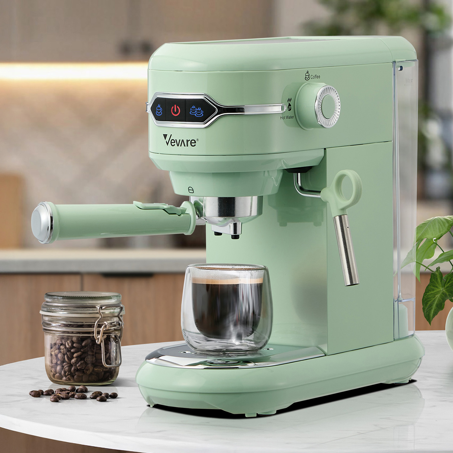 Esme 1L Espresso Maker Coffee Machine