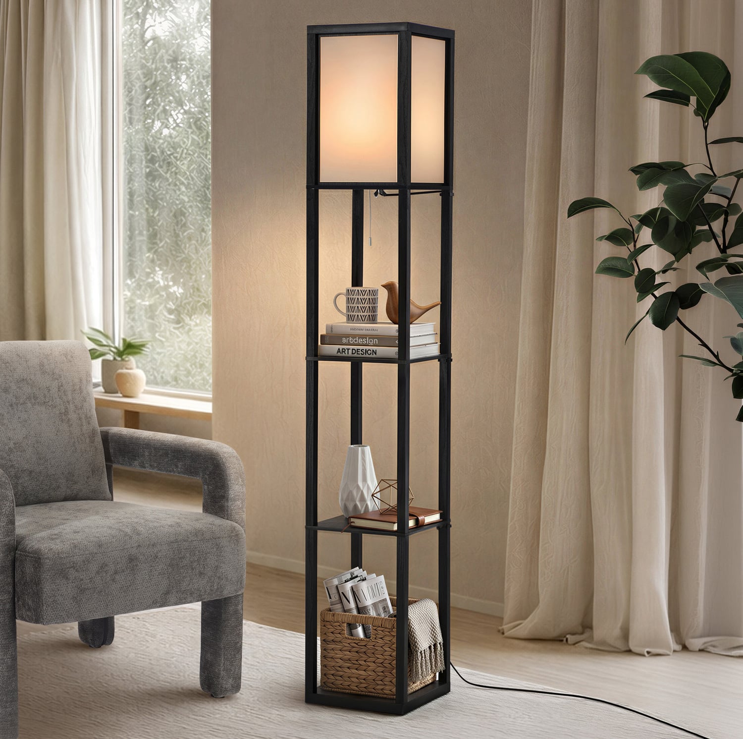 Samira Iron Tripod Floor Lamp