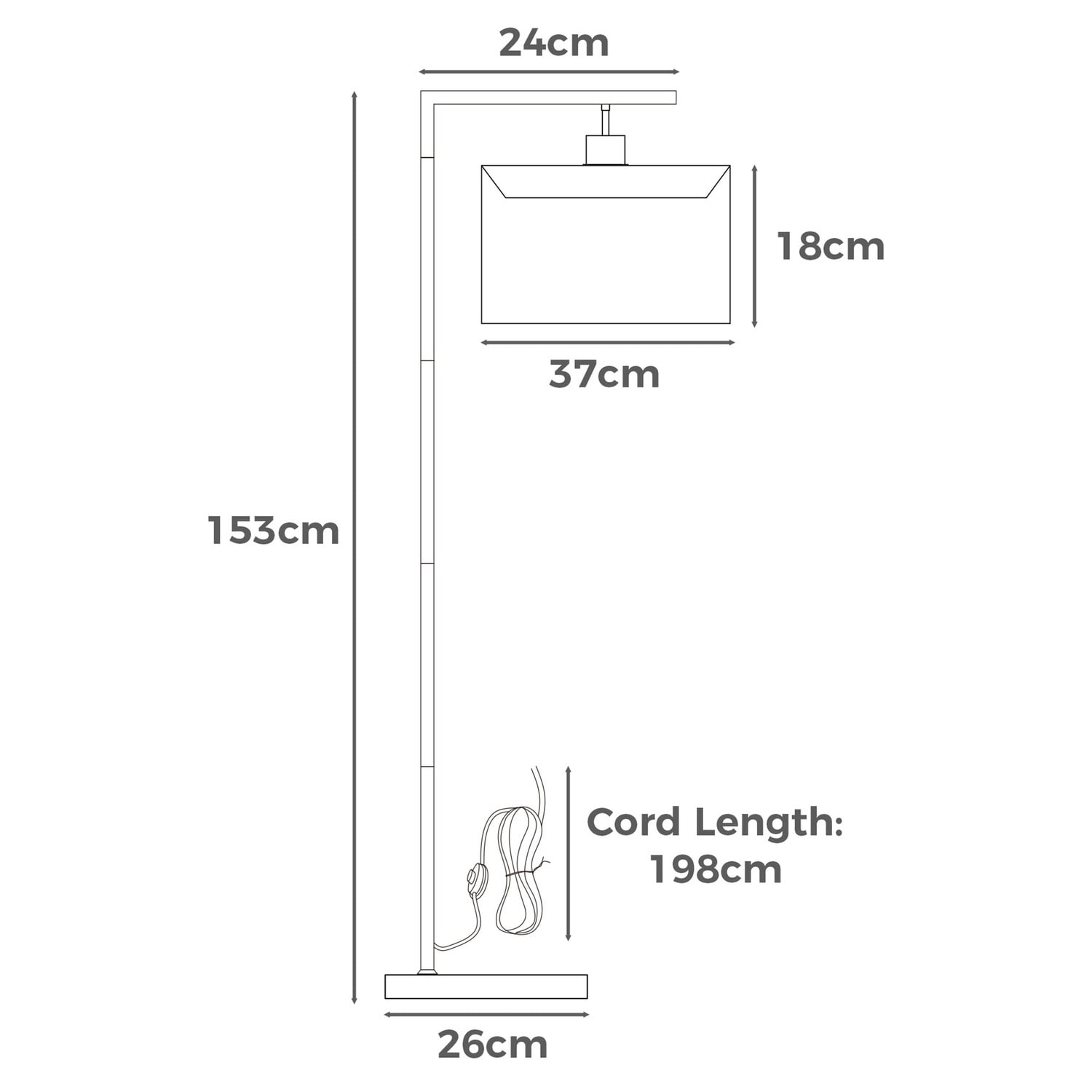 Aurina Brass Floor Lamp