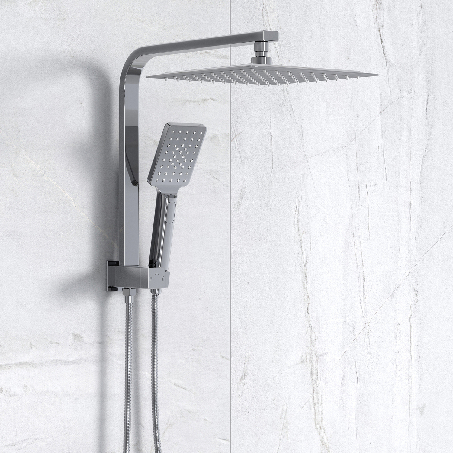 Rosina Square Short Twin Shower