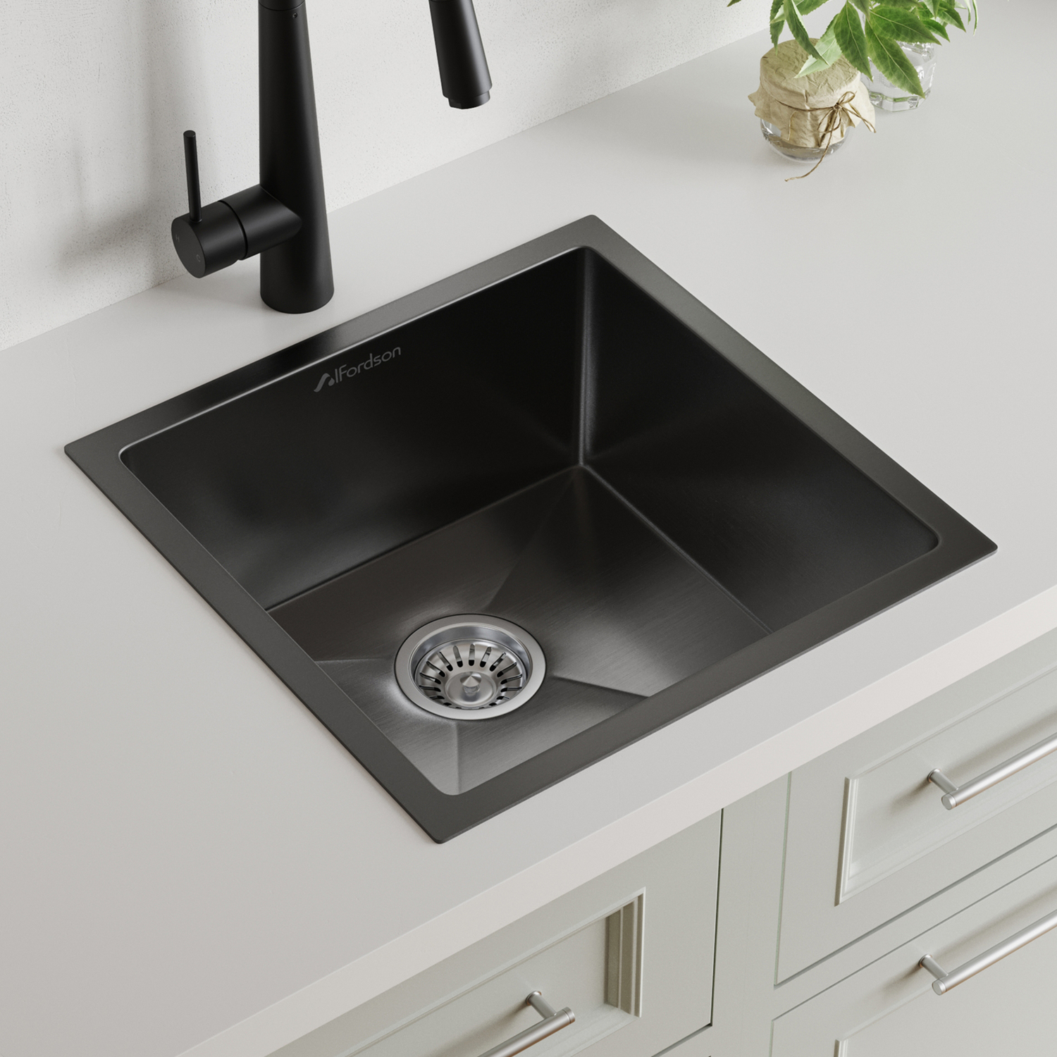 Agnes 440mm Single Stainless Steel Kitchen Sink