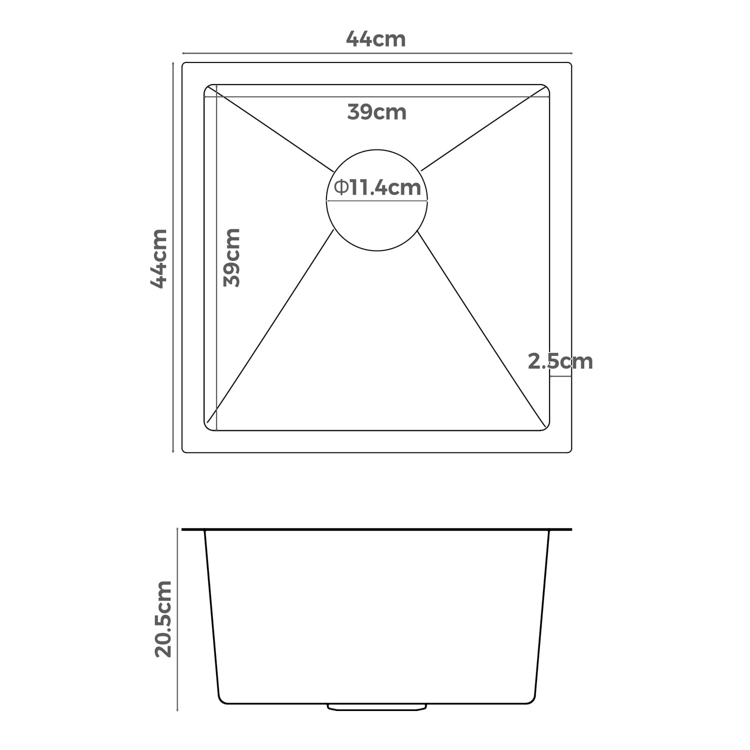 Agnes-440mm-Single-Stainless-Steel-Kitchen-Sink