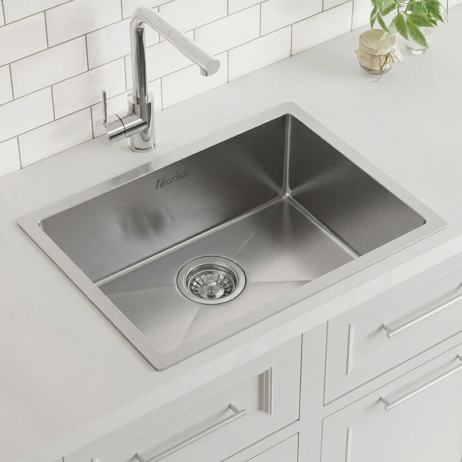 Alistair 450mm Single Stainless Steel Kitchen Sink