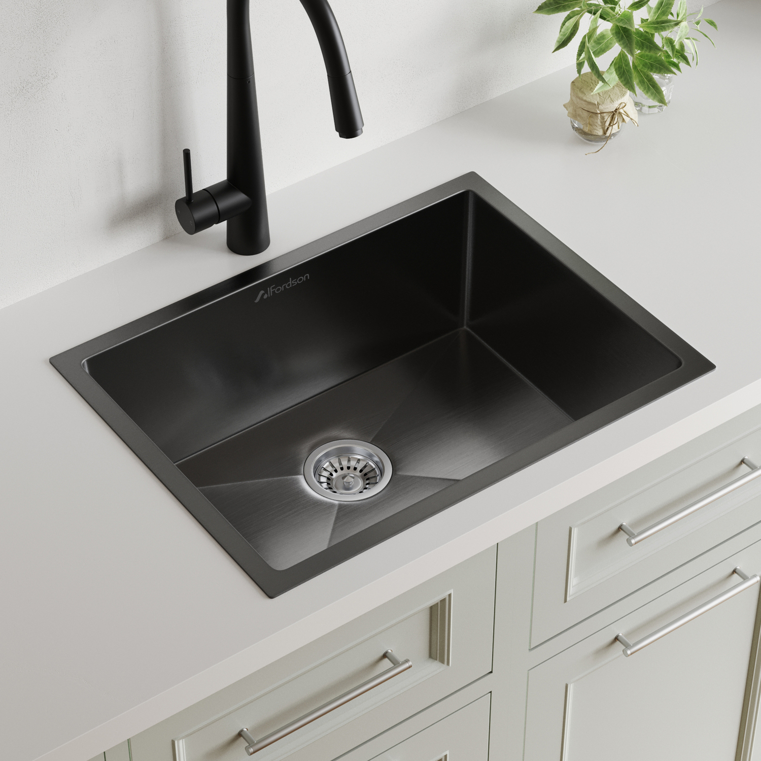 Wingrave 600mm Single Stainless Steel Kitchen Sink