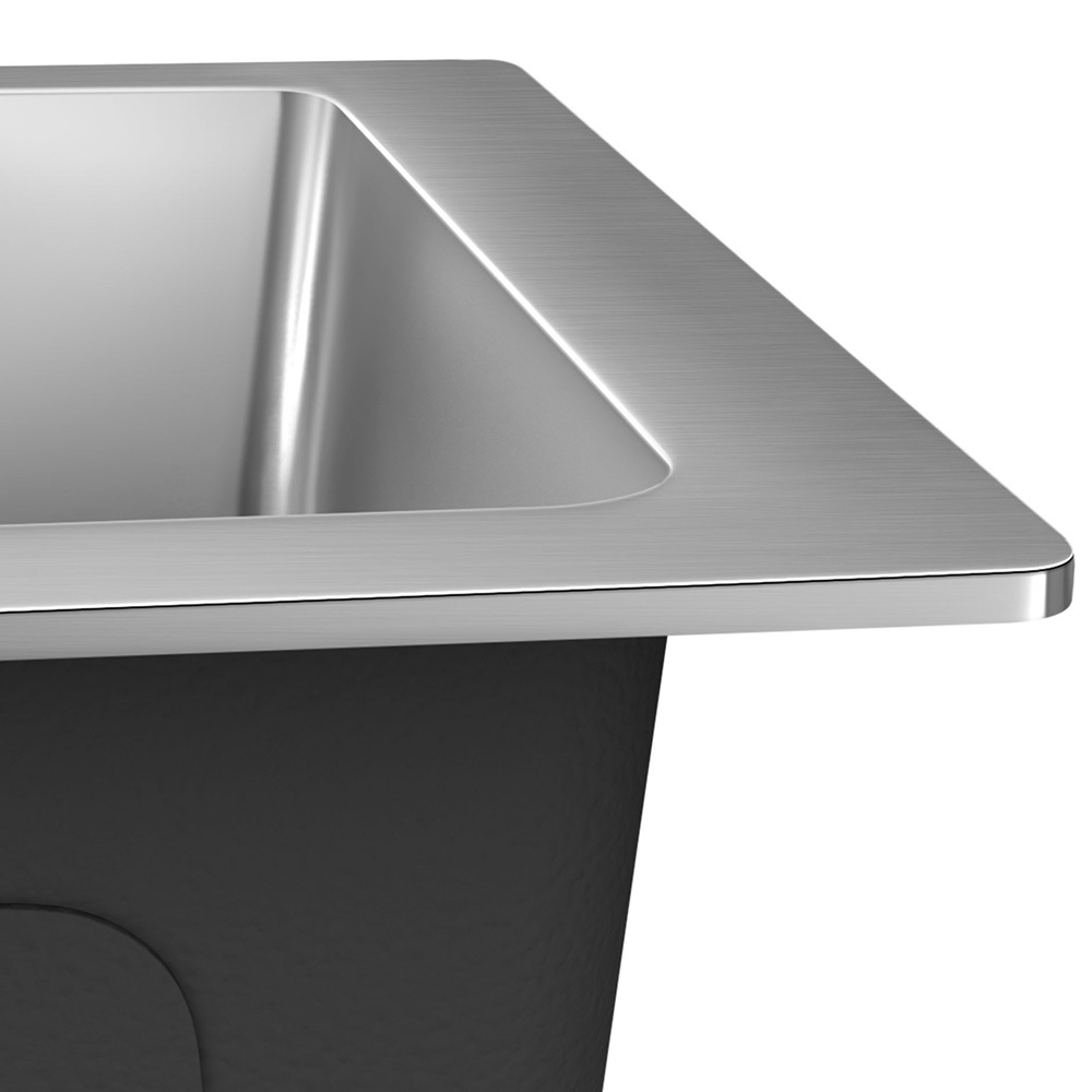 Wingrave 600mm Single Stainless Steel Kitchen Sink
