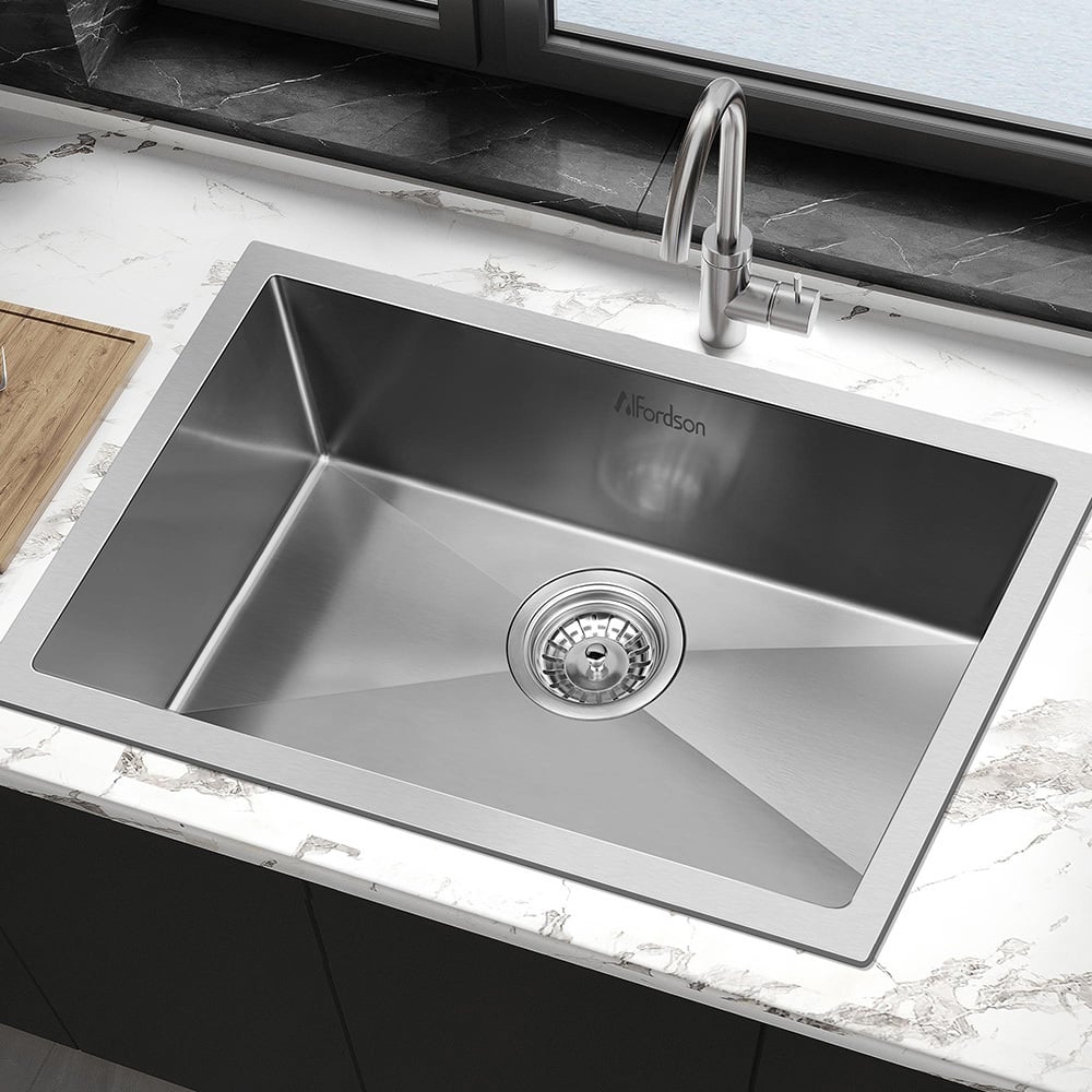 Wingrave 700mm Single Stainless Steel Kitchen Sink