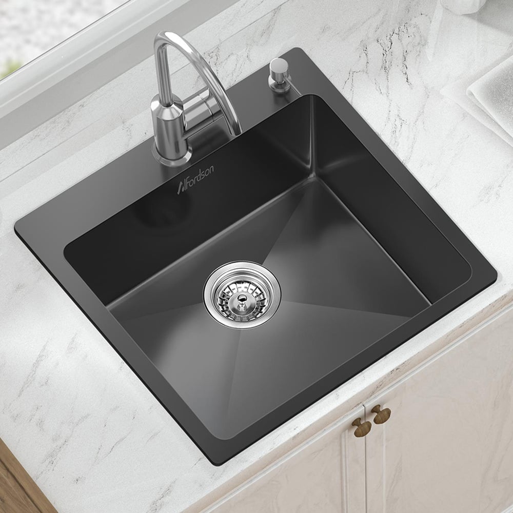 Wingrave 530mm Single Stainless Steel Kitchen Sink