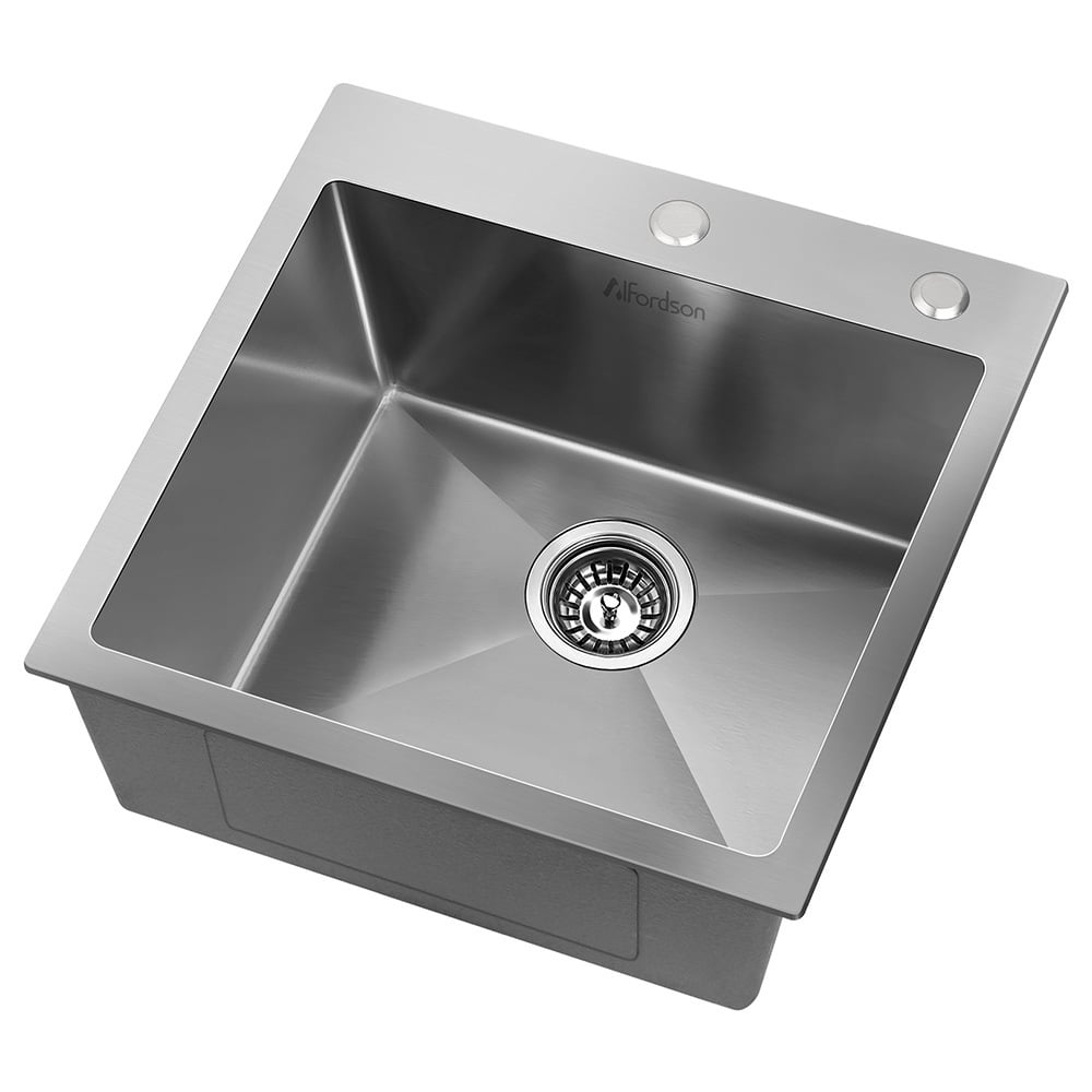 Wingrave 530mm Single Stainless Steel Kitchen Sink
