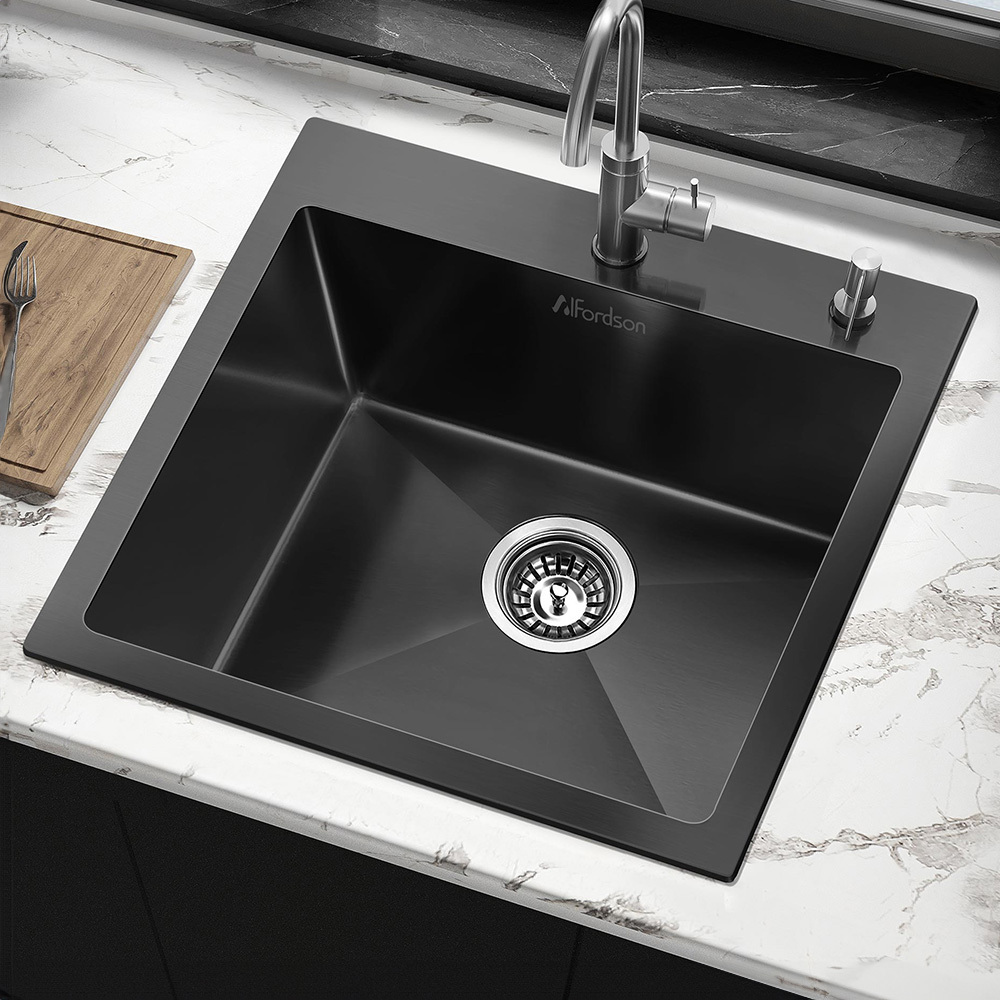 Wingrave 530mm Single Stainless Steel Kitchen Sink