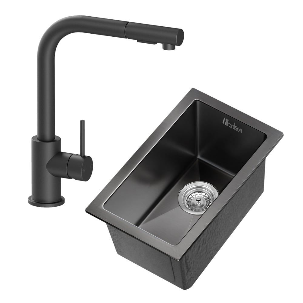 Alistair 250mm Bar Kitchen Sink & Mixer Package