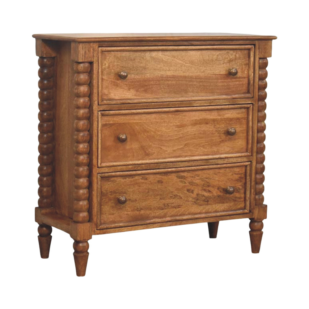 Ember Mango Wood 3 Drawer Chest
