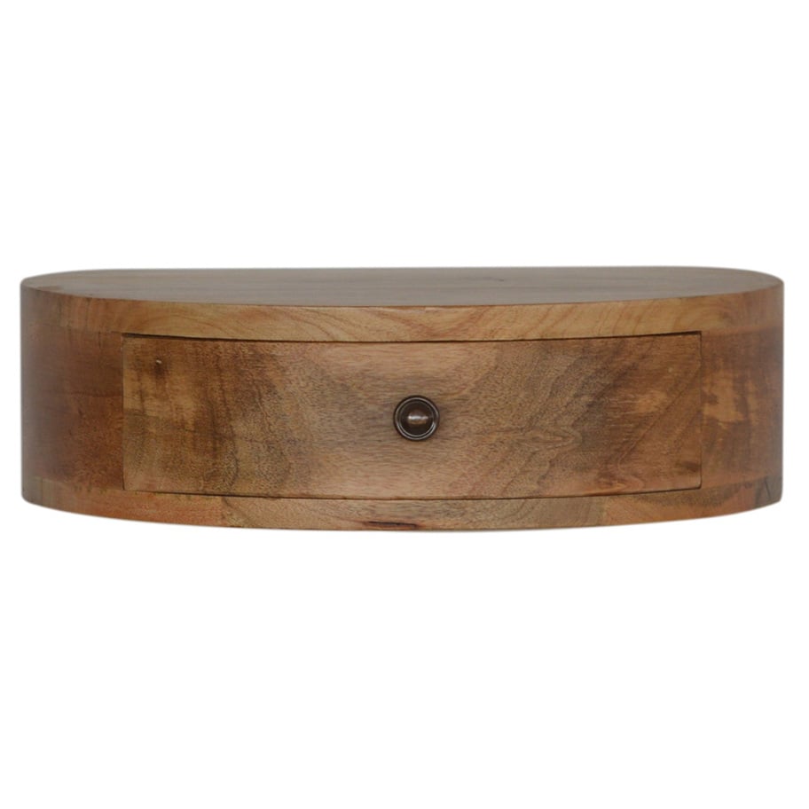 Hailee Mango Wood Wall-Mounted Bedside Table