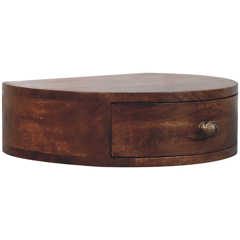 Hailee Mango Wood Wall-Mounted Bedside Table