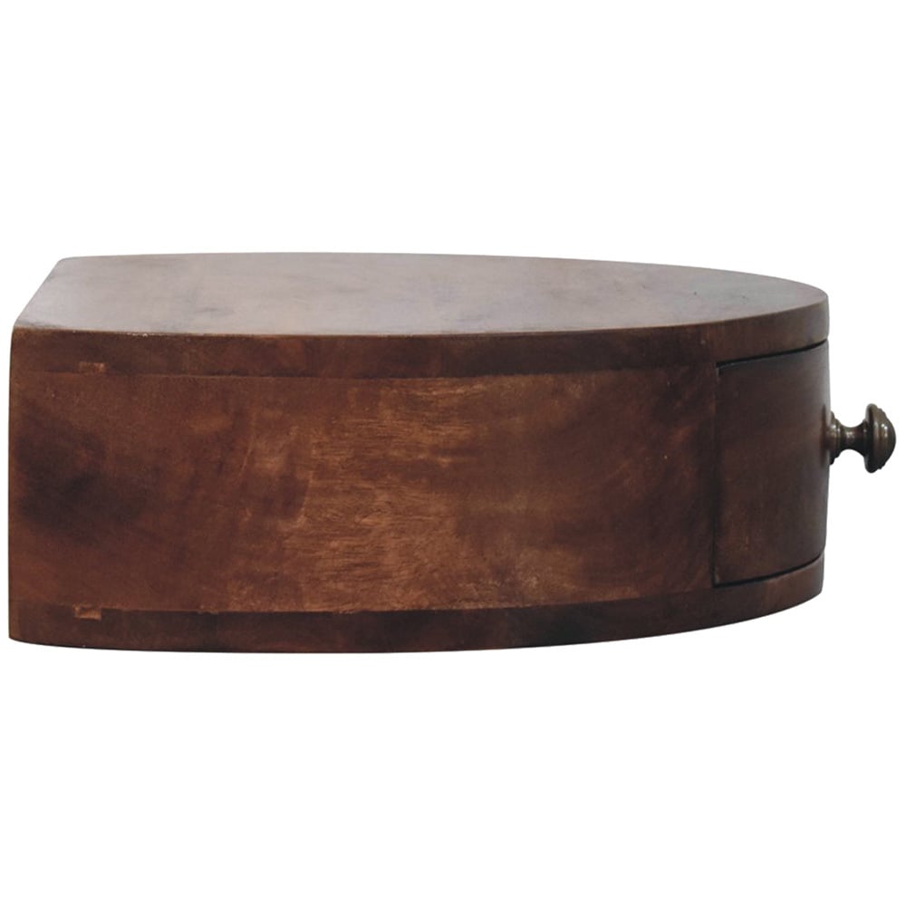 Hailee Mango Wood Wall-Mounted Bedside Table