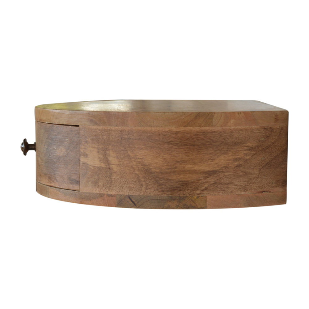Hailee Mango Wood Wall-Mounted Bedside Table