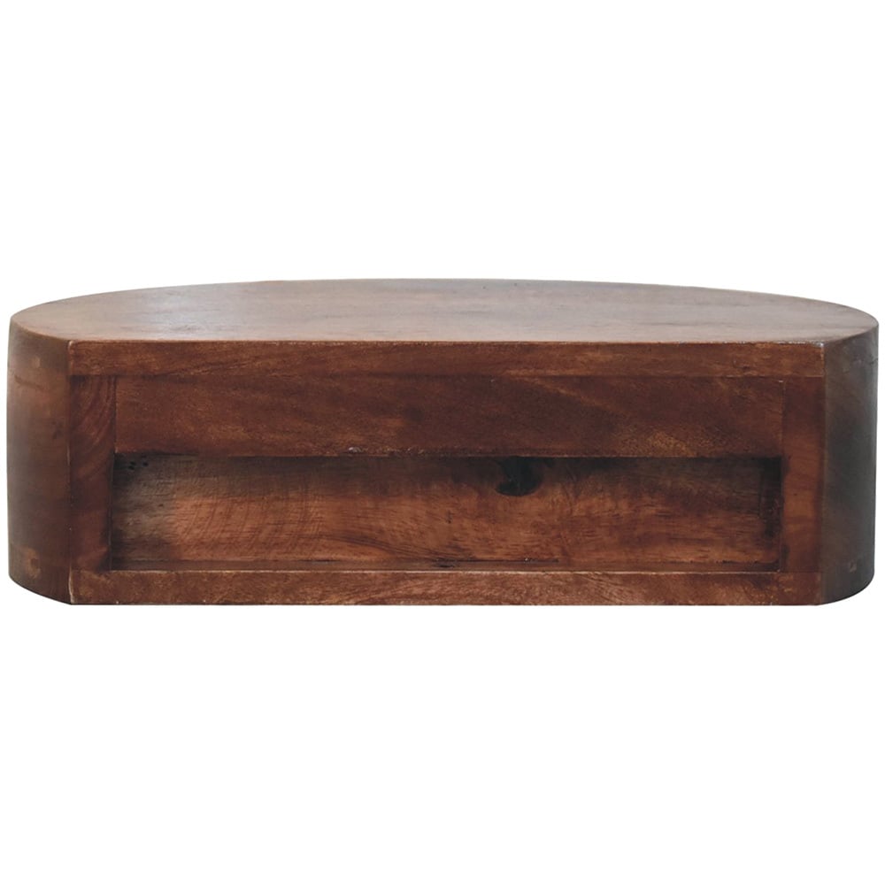 Hailee Mango Wood Wall-Mounted Bedside Table