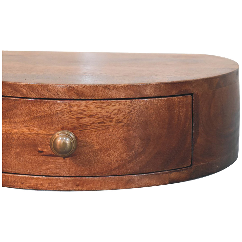 Hailee Mango Wood Wall-Mounted Bedside Table