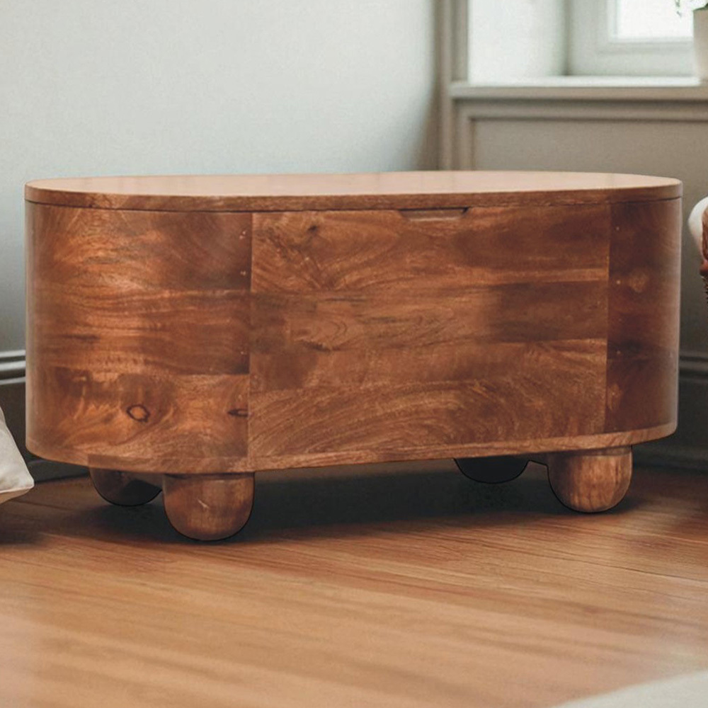 Noah Mango Wood Storage Trunk
